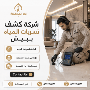 شركة كشف تسربات المياه ببيش