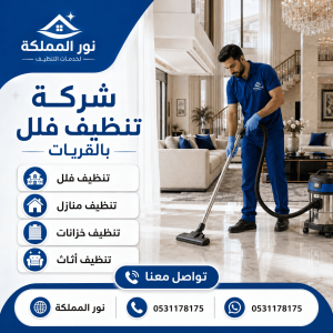 شركة تنظيف فلل بالقريات